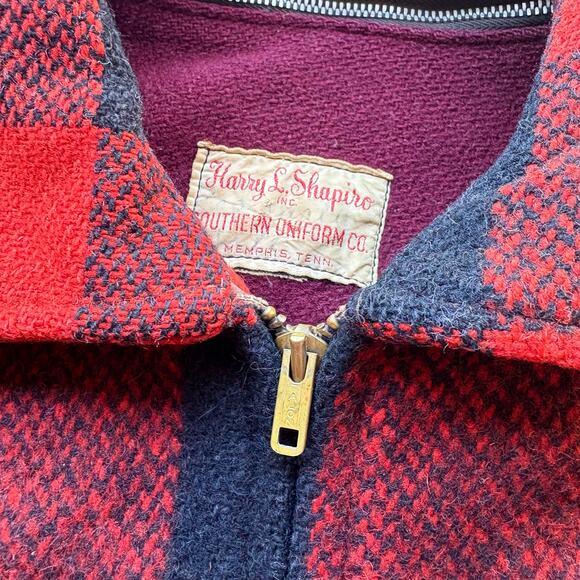 Beautiful Vintage 1950s Wool Plaid Jacket Brent - Picture 3 of 9